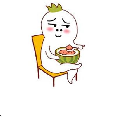 沉迷吃瓜表情包可爱,萌趣吃瓜表情包带你领略欢乐时光
